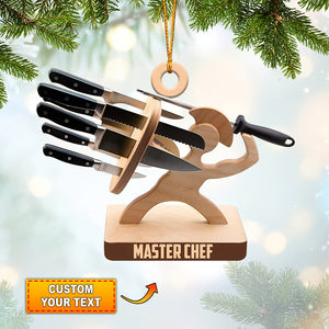 Master Chef Christmas Ornament, Personalized Ornament