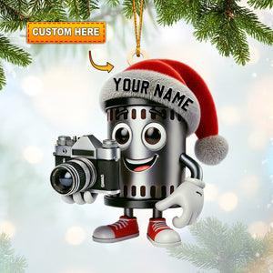 Photographer Christmas Home Decor Christmas Ornament, Personalized Ornament