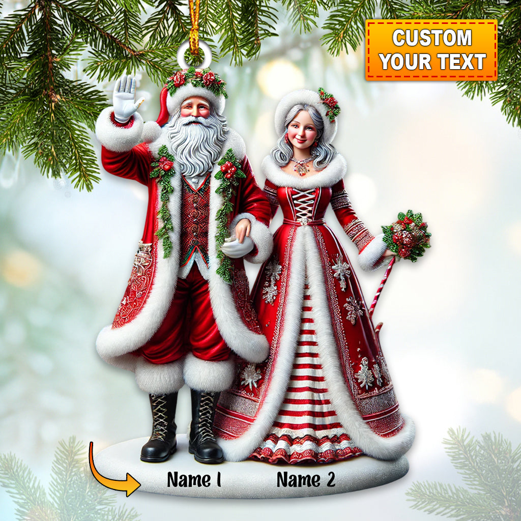 Couple Home Decor Christmas Ornament, Personalized Ornament