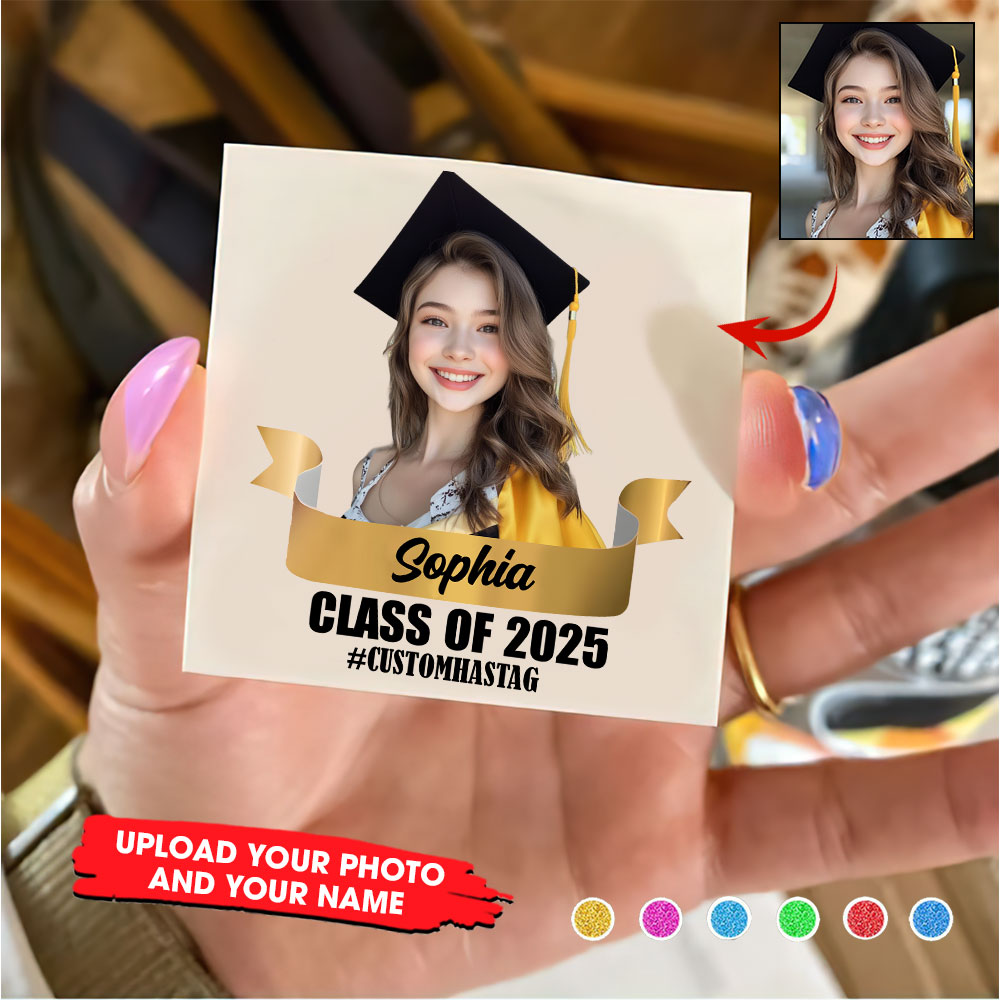 Congrats Class Of 2025 Tattoo Gift, Custom Temporary Tattoo, Personalized Tattoo, Fake Tattoo