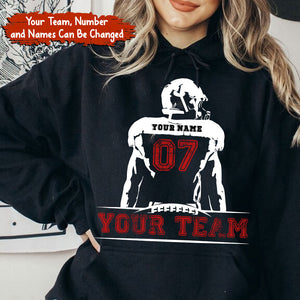 That's My Football Custom Name Number Shirt, Gift for Football Lover - Personalized Hoodie