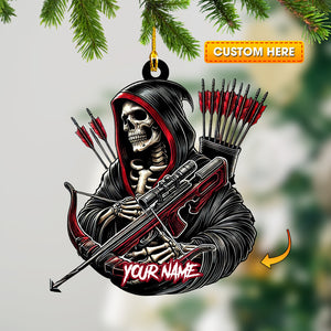 Death Archery Ornament, Personalized Ornament