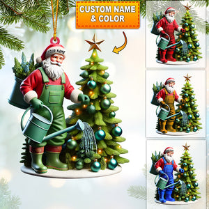 Santa Tree Care Home Decor Christmas Ornament, Personalized Ornament