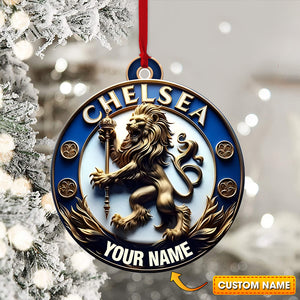 Custom Ornament, Chelsea Football Club Ornament, Christmas Decor