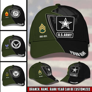 Personalized Cap, Customized United State Veteran Forest Cap - Gift For Veteran