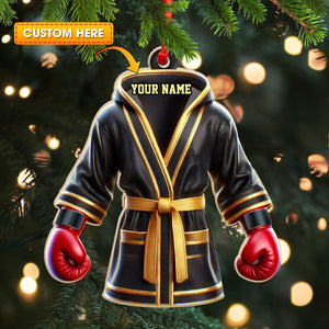 Custom Ornament, Boxing Robe Ornament, Christmas Decor