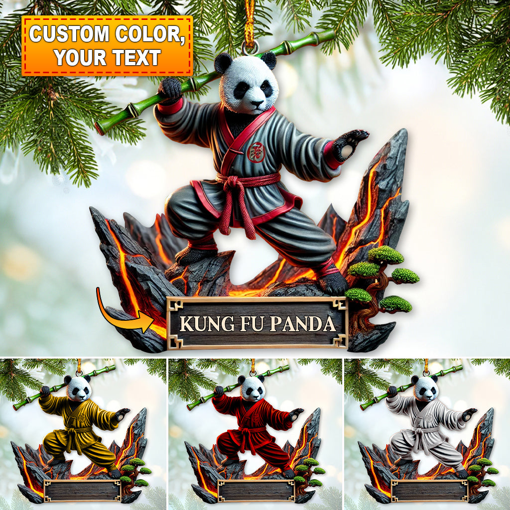 Custom Ornament, Kung Fu Panda Ornament, Christmas Decor