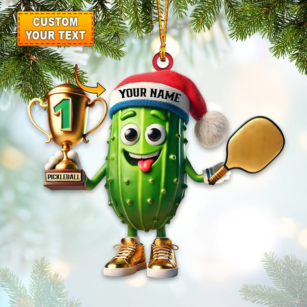 Pickleball Champion Home Decor Christmas Ornament, Personalized Ornament