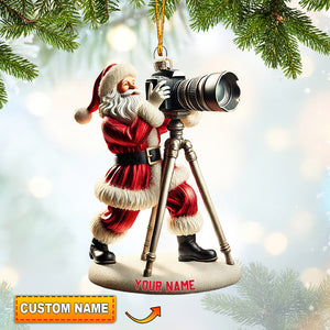 Photographer Christmas Home Decor Christmas Ornament, Personalized Ornament