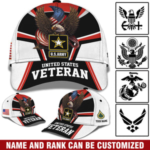 Personalized Cap, Customized United States Cap - Gift For Veteran