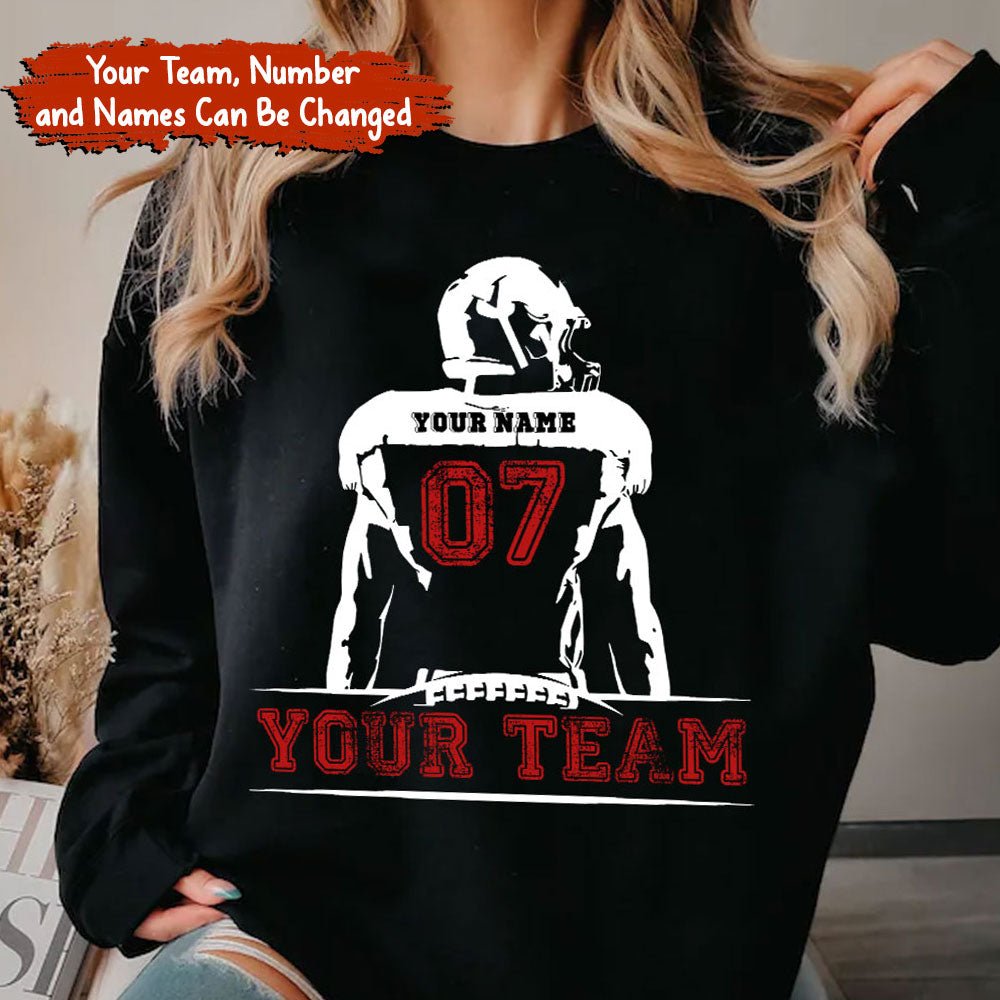 That's My Football Custom Name Number Shirt, Gift for Football Lover - Personalized Sweatshirt