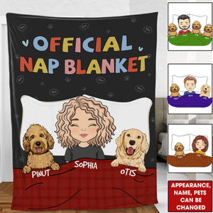 Official Nap Blanket, Custom Blanket, Personalized Fleece Blanket - Gift For Pet Lover, Christmas Gift