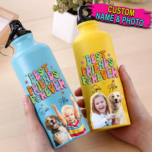 Best Friend Forever - Custom Photo And Name - Personalized Stainless Steel Bottle