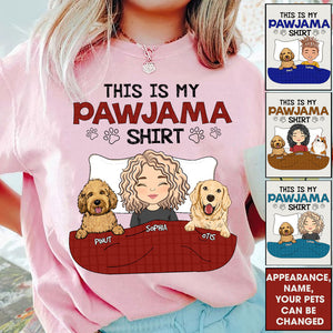 This My Pawjama Shirt - Custom Appearance And Name - Personalized Dark T-Shirt