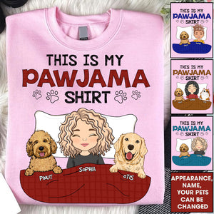 This My Pawjama Shirt - Custom Appearance And Name - Personalized Dark T-Shirt