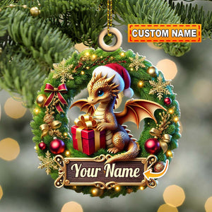 Custom Ornament, Small Dragon Ornament, Christmas Decor