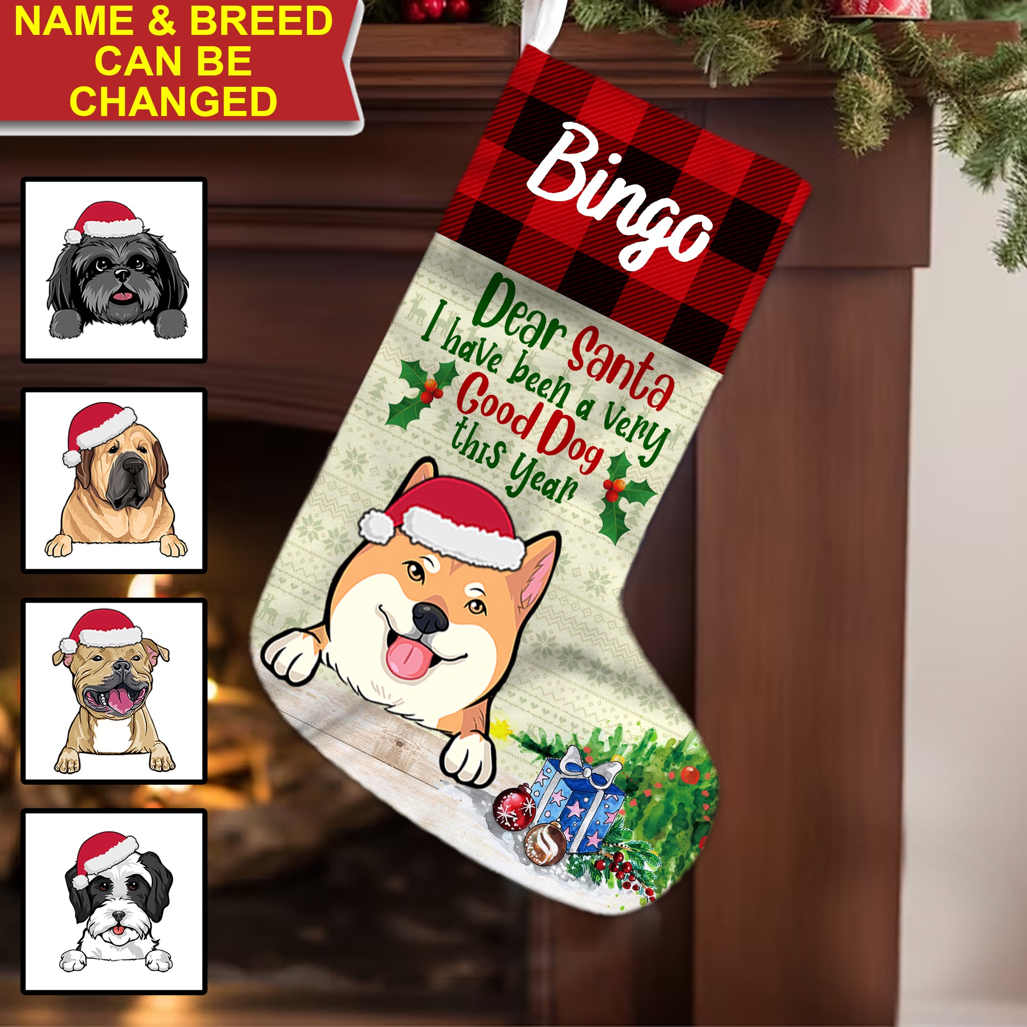 Dear Santa I Have Been A Very Good Dog This Year - Personalized Christmas Socks Decoration - Custom Dog, Christmas Gift