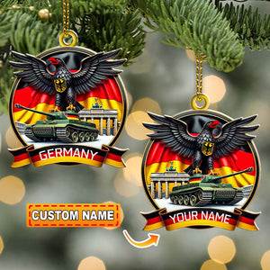 Custom Ornament, Germany Logo Ornament, Christmas Decor