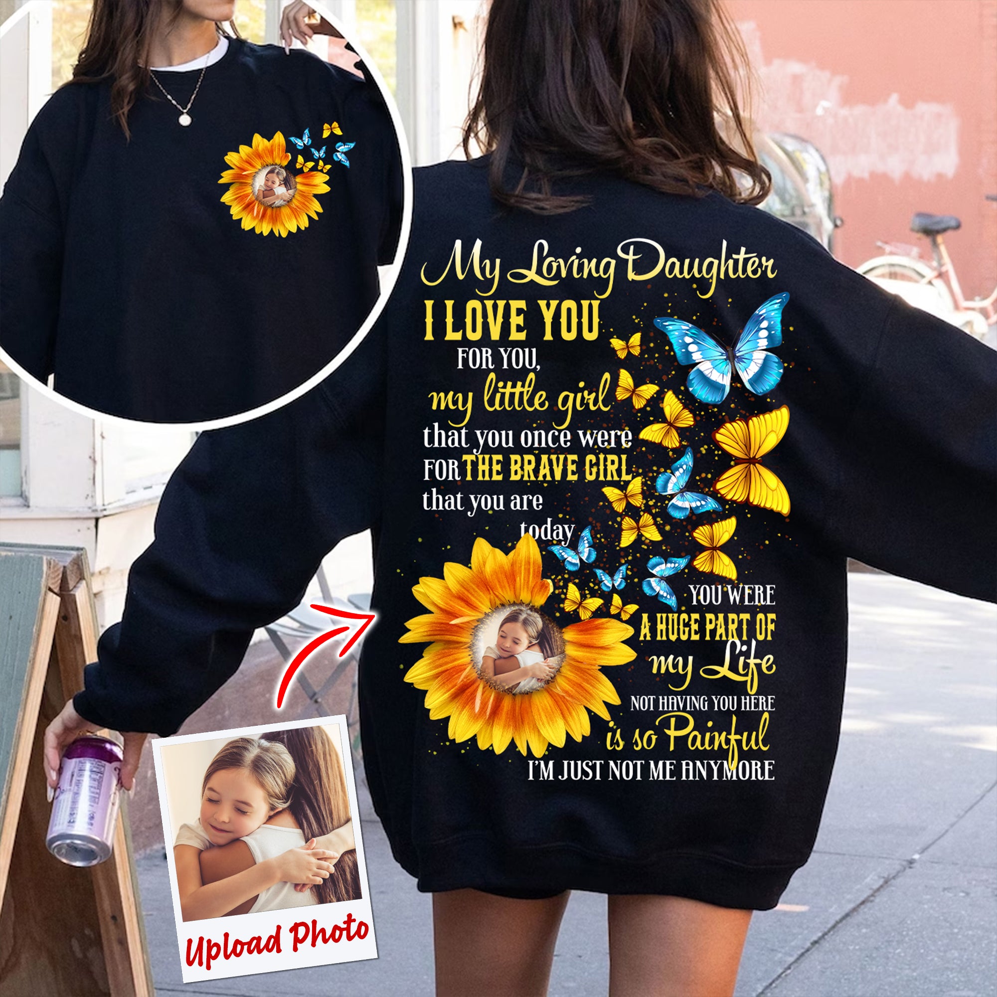 My Loving Daughter I Love You For You My Little Girl - Personalized 2 Sides Shirt, Family Gift