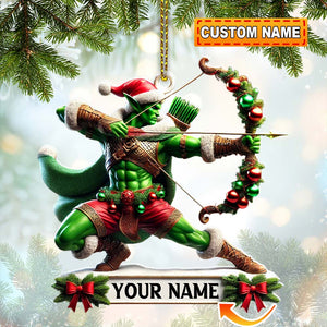 Christmas ELF Archery Ornament, Personalized Ornament