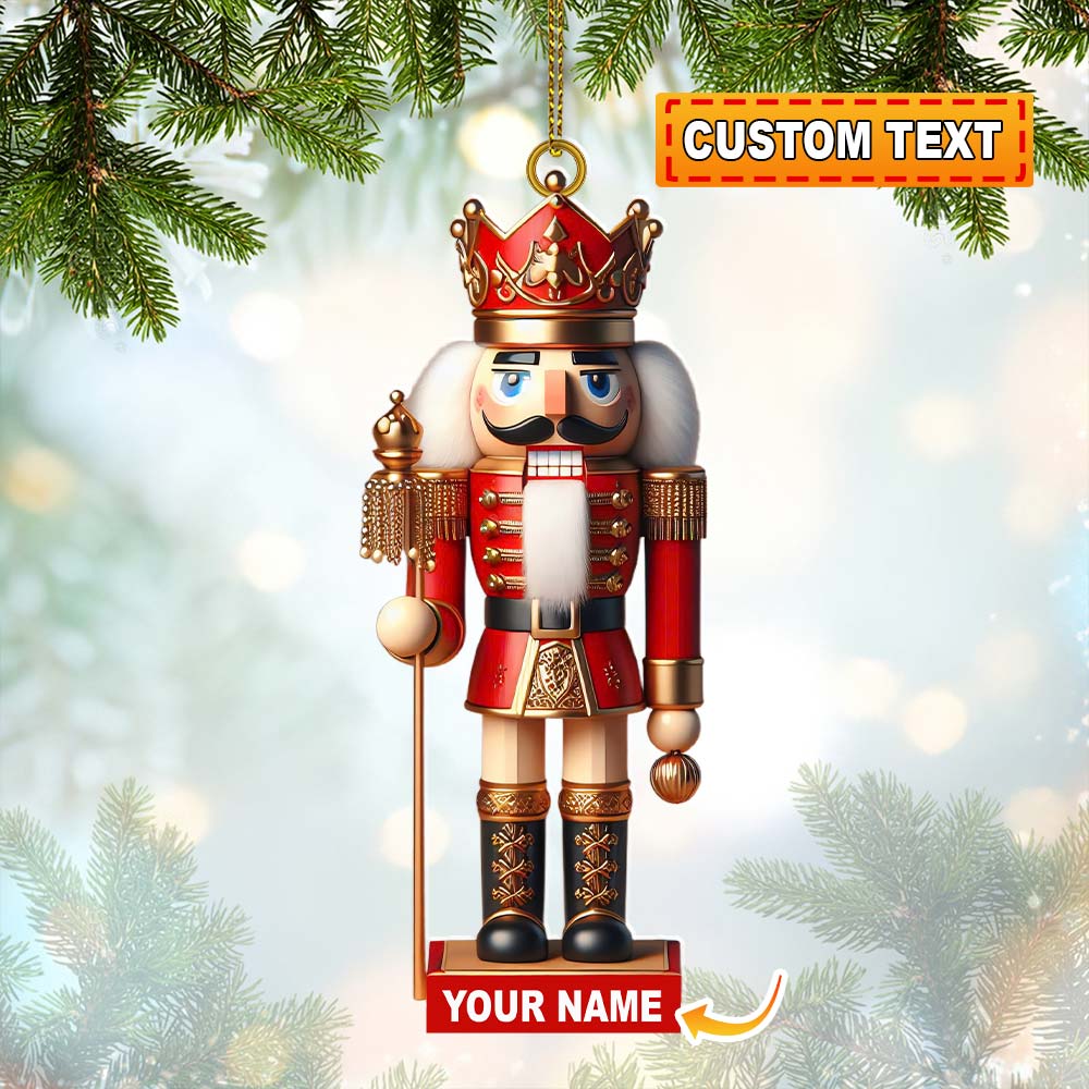 Nutcracker Christmas Ornament, Personalized Ornament