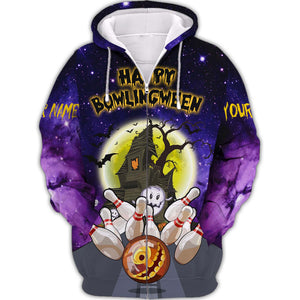 Happy Bowlingween - Custom Name - Personalized Halloween 3D Shirt, Halloween Gift, Bowling Lover