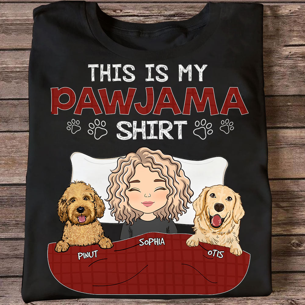 This My Pawjama Shirt - Custom Appearance And Name - Personalized Dark T-Shirt