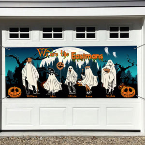 Orange Pumpkin Castle - Personalized Halloween Door Banner - Halloween Home Decoration Gifts