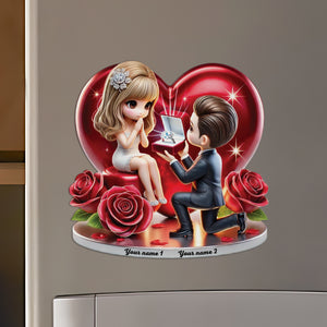 Couple Fridge Magnet - Personalized Fridge Magnet