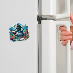 Diving Fridge Magnet - Personalized Fridge Magnet