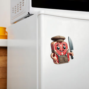 Meaty Custom Name - Personalized Fridge Magnet