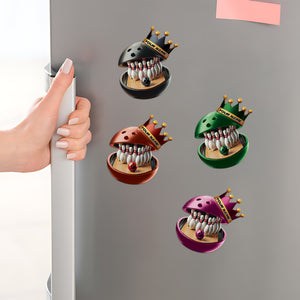 Bowling Crown Fridge Magnet - Personalized Fridge Magnet