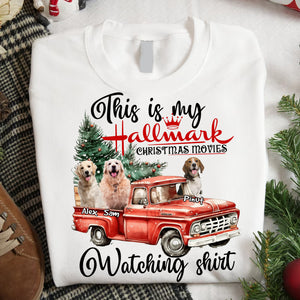 This Is My Hallmark Christmas Movie Watching Shirt - Custom Photo And Name - Personalized T-Shirt