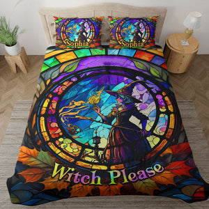 Witch Please - Custome Name - Personalized Bedding Set, Halloween Gift