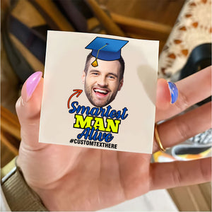 Smartest Man Alive Tattoo Gift, Custom Temporary Tattoo, Personalized Tattoo, Fake Tattoo