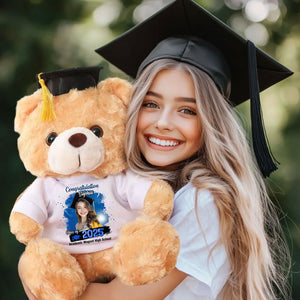 Congratulation Class Of 2025 Gift For Graduation, Personalized Graduate Teddy Bear Shirt