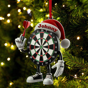 Darts Christmas Ornament, Personalized Ornament