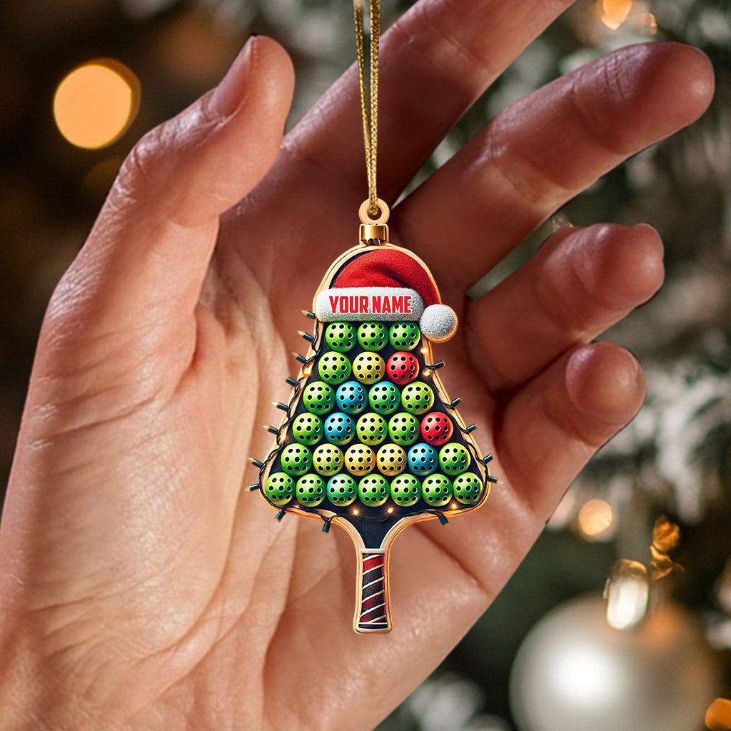 PickleBall Christmas Ornament, Personalized Ornament