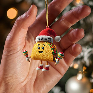 Taco Christmas Home Decor Christmas Ornament, Personalized Ornament