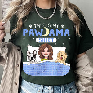 Personalized Dog Lover T-Shirt - This Is My Pawjama T-shirt - Custom Dogs And Names - Gift For Pet Lover