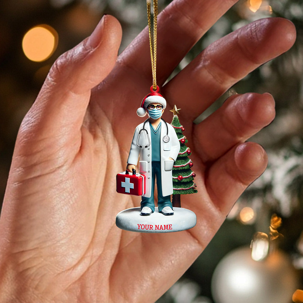 Healthcare Staff Christmas Ornament, Personalized Ornament