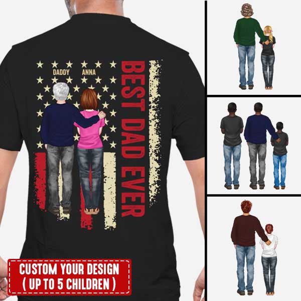 Best Dad Ever - Custom Appearance And Name - Personalized Hoodie - Father's Day, Birthday Gift For Dad