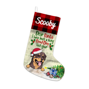 Dear Santa I Have Been A Very Good Dog This Year - Personalized Christmas Socks Decoration - Custom Dog, Christmas Gift