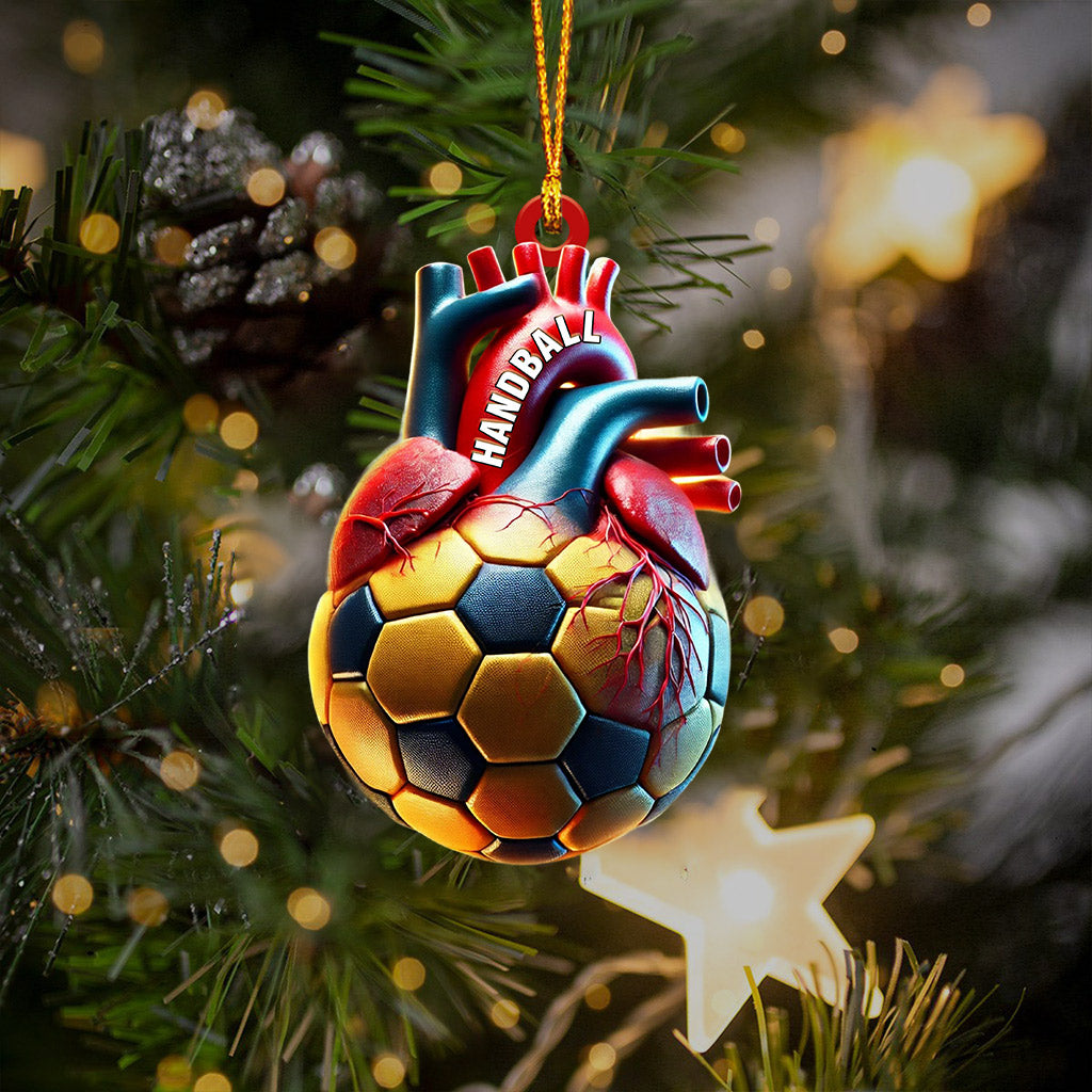 Ball Heart Home Decor Christmas Ornament, Personalized Ornament