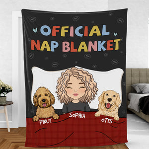 Official Nap Blanket, Custom Blanket, Personalized Fleece Blanket - Gift For Pet Lover, Christmas Gift