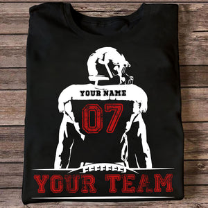 That's My Football Custom Name Number Shirt, Gift for Football Lover - Personalized T-Shirt