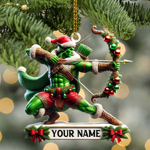 Christmas ELF Archery Ornament, Personalized Ornament