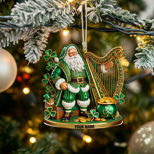 Harp Patrick Day Home Decor Christmas Ornament, Personalized Ornament