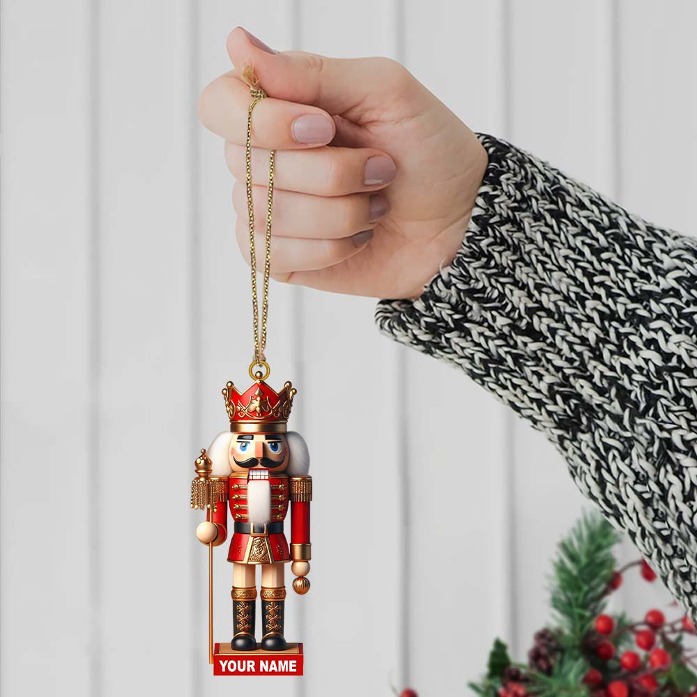 Nutcracker Christmas Ornament, Personalized Ornament