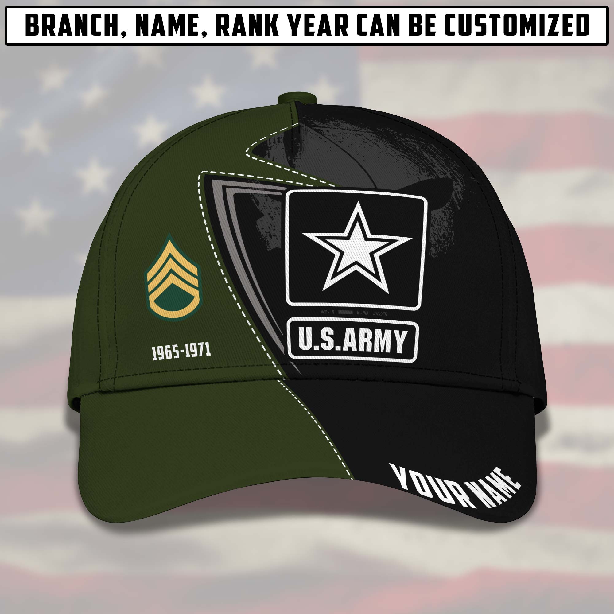 Personalized Cap, Customized United State Veteran Forest Cap - Gift For Veteran